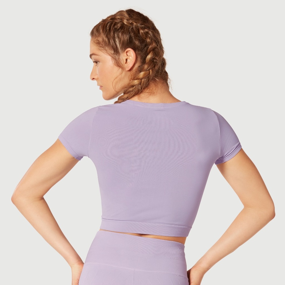 Nux Our Favorite Crop Tee Lavender - Picture 3 of 3